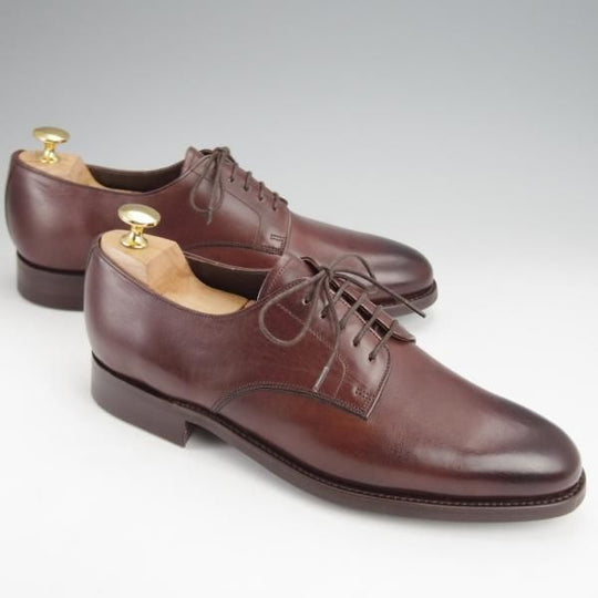 未使用★(英)BARKER/バーカー 7D【現行定価5.5万円程度★ダイナイトソール仕様/プレーントゥ】4476DW/カーフ/濃茶/メンズ★j839