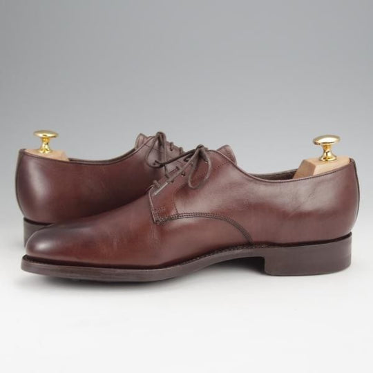 未使用★(英)BARKER/バーカー 7D【現行定価5.5万円程度★ダイナイトソール仕様/プレーントゥ】4476DW/カーフ/濃茶/メンズ★j839