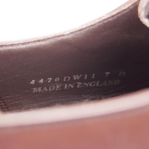 未使用★(英)BARKER/バーカー 7D【現行定価5.5万円程度★ダイナイトソール仕様/プレーントゥ】4476DW/カーフ/濃茶/メンズ★j839