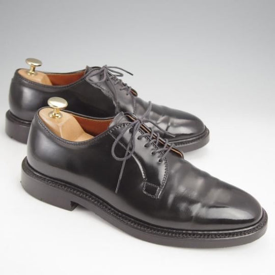 美品★オールデン 6.5D【定価￥184,800-★コードバン仕様/9901】バリーラスト/プレーントゥ/黒/メンズ/ALDEN★j840