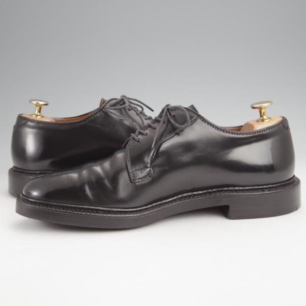 美品★オールデン 6.5D【定価￥184,800-★コードバン仕様/9901】バリーラスト/プレーントゥ/黒/メンズ/ALDEN★j840