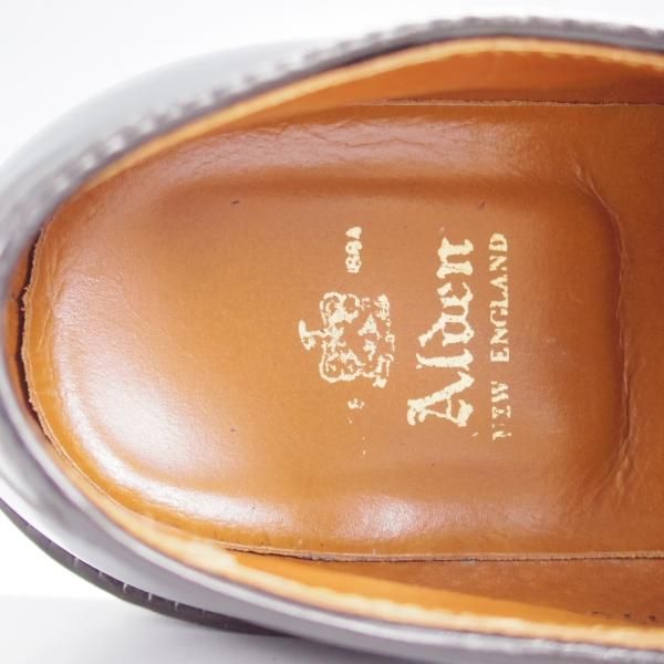 美品★オールデン 6.5D【定価￥184,800-★コードバン仕様/9901】バリーラスト/プレーントゥ/黒/メンズ/ALDEN★j840