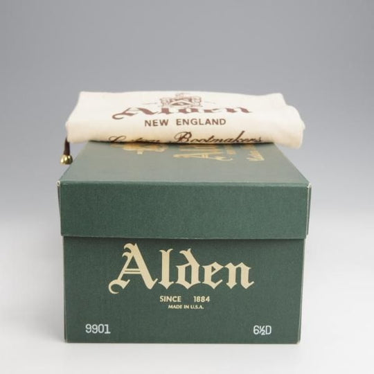 美品★オールデン 6.5D【定価￥184,800-★コードバン仕様/9901】バリーラスト/プレーントゥ/黒/メンズ/ALDEN★j840