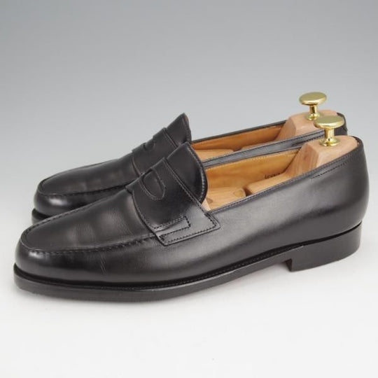 極上★ジョンロブ 5.5E【現行定価￥239,800-★ロペス/LOPEZ】4395ラスト/コインローファー/カーフ/黒/メンズ/JOHN LOBB★j841