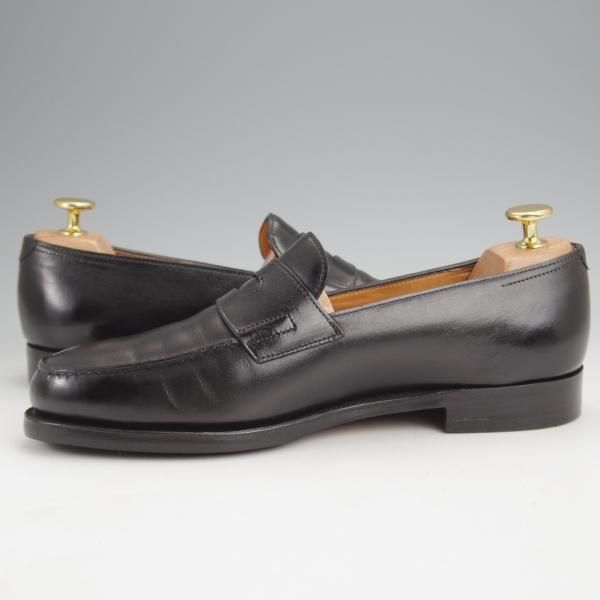 極上★ジョンロブ 5.5E【現行定価￥239,800-★ロペス/LOPEZ】4395ラスト/コインローファー/カーフ/黒/メンズ/JOHN LOBB★j841