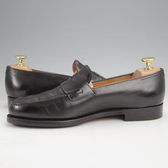 極上★ジョンロブ 5.5E【現行定価￥239,800-★ロペス/LOPEZ】4395ラスト/コインローファー/カーフ/黒/メンズ/JOHN LOBB★j841