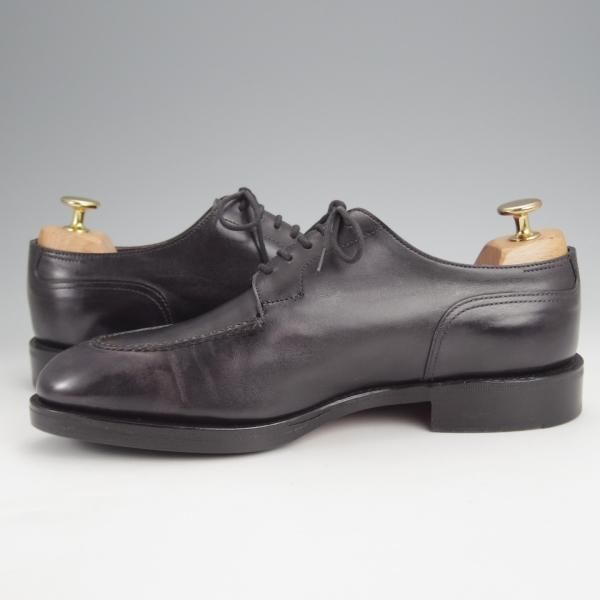 美品★ジョンロブ 5.5E【定価￥266,200-★HARLYN/スキンステッチ/8695ラスト】ミュージアムカーフ/Uチップ/黒/メンズ/JOHN LOBB★j842