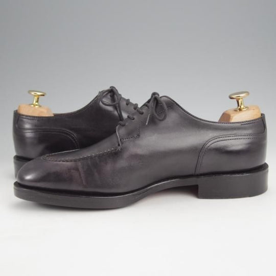 美品★ジョンロブ 5.5E【定価￥266,200-★HARLYN/スキンステッチ/8695ラスト】ミュージアムカーフ/Uチップ/黒/メンズ/JOHN LOBB★j842