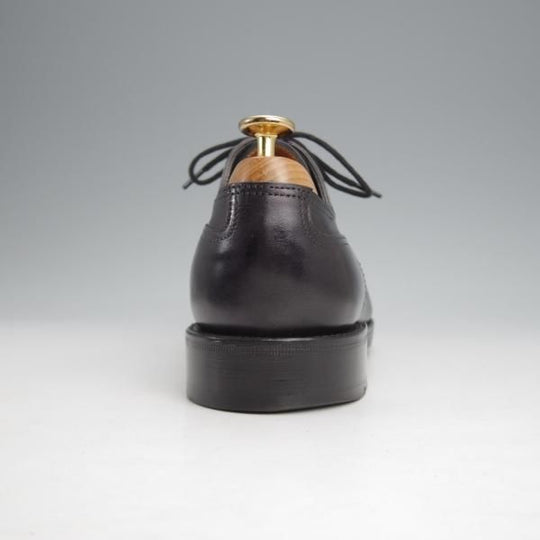 美品★ジョンロブ 5.5E【定価￥266,200-★HARLYN/スキンステッチ/8695ラスト】ミュージアムカーフ/Uチップ/黒/メンズ/JOHN LOBB★j842