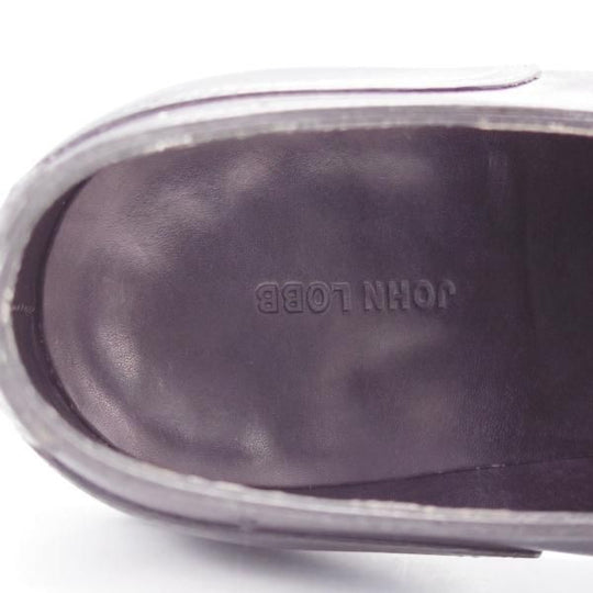 美品★ジョンロブ 5.5E【定価￥266,200-★HARLYN/スキンステッチ/8695ラスト】ミュージアムカーフ/Uチップ/黒/メンズ/JOHN LOBB★j842