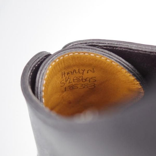 美品★ジョンロブ 5.5E【定価￥266,200-★HARLYN/スキンステッチ/8695ラスト】ミュージアムカーフ/Uチップ/黒/メンズ/JOHN LOBB★j842