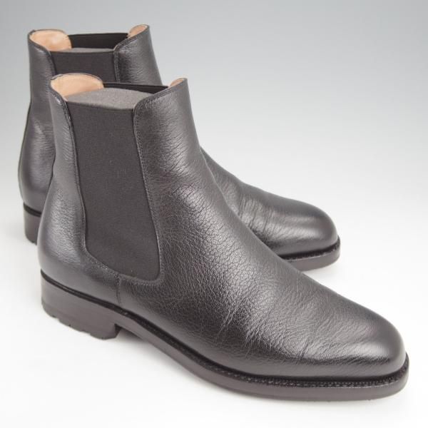 美品★(伊)F.LLIジャコメッティ SIZE 40【定価￥116,640-★ゴートレザー(山羊革)/サイドゴアブーツ】FG373/黒/Giacometti★j843