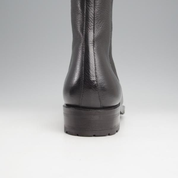 美品★(伊)F.LLIジャコメッティ SIZE 40【定価￥116,640-★ゴートレザー(山羊革)/サイドゴアブーツ】FG373/黒/Giacometti★j843