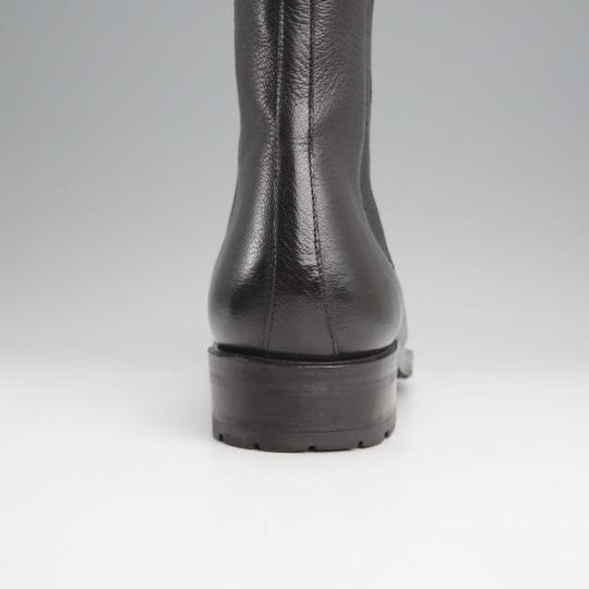 美品★(伊)F.LLIジャコメッティ SIZE 40【定価￥116,640-★ゴートレザー(山羊革)/サイドゴアブーツ】FG373/黒/Giacometti★j843