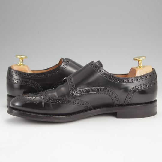 極美品★チャーチ(レディース) SIZE 36【定価￥181,500-★LANA R/ダブルモンク】ポリッシュドバインダーカーフ/黒/Church's★j844
