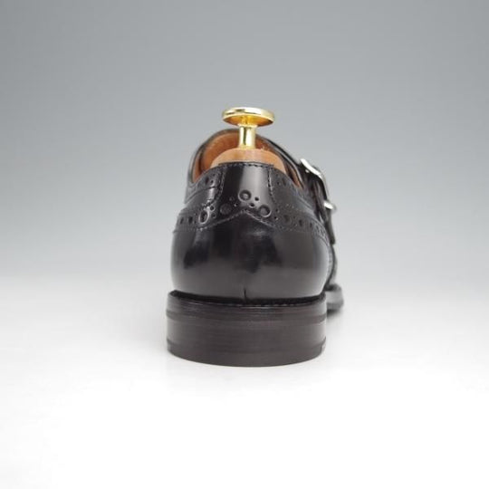 極美品★チャーチ(レディース) SIZE 36【定価￥181,500-★LANA R/ダブルモンク】ポリッシュドバインダーカーフ/黒/Church's★j844