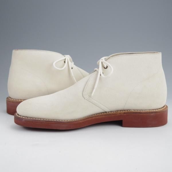極美品★チャーチ 60F/UK6【★チャッカブーツ/SAHARA/81ラスト】スエード/白/メンズ/サハラ/Church'★j845