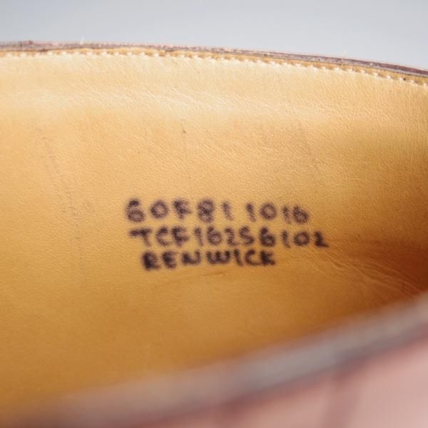 美品★チャーチ 60F/UK6【ブーツ版バーウッド★ダイナイトソール仕様/RENWICK】81ラスト/サンダルウッド/茶/メンズ/Church's★j846