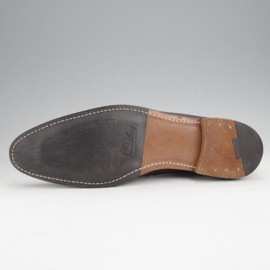 極美品★パラブーツ SIZE 9.5【貴重★ドレス仕様のホールカット/濃茶】カーフ/メンズ/Paraboot★j848