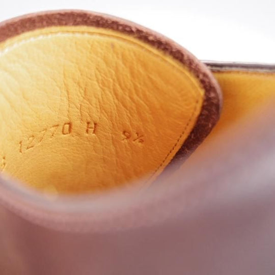 極美品★パラブーツ SIZE 9.5【貴重★ドレス仕様のホールカット/濃茶】カーフ/メンズ/Paraboot★j848