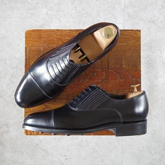 未使用★(英)BARKER/バーカー 6D【現行定価5.5万円程度★ダイナイトソール/4534DW】レイジーマン/サイドエラステック/カーフ/黒★j851