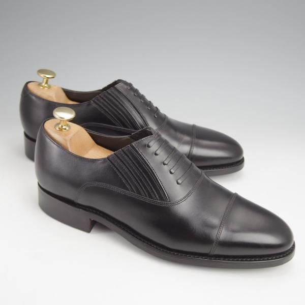 未使用★(英)BARKER/バーカー 6D【現行定価5.5万円程度★ダイナイトソール/4534DW】レイジーマン/サイドエラステック/カーフ/黒★j851