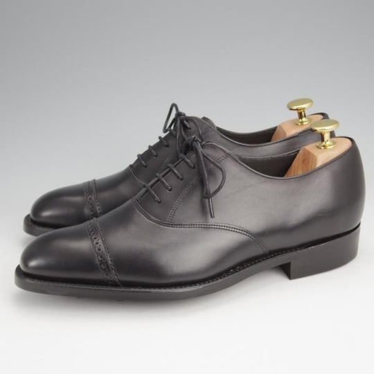 ★BARKER/バーカー 5.5F【現行定価5.5万円程度★ダイナイトソール仕様/パンチドキャップトゥ】4302FW/カーフ/黒/メンズ★j852