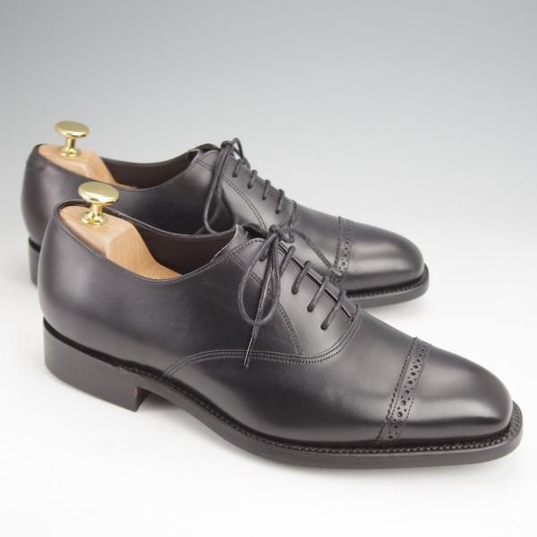 ★BARKER/バーカー 5.5F【現行定価5.5万円程度★ダイナイトソール仕様/パンチドキャップトゥ】4302FW/カーフ/黒/メンズ★j852