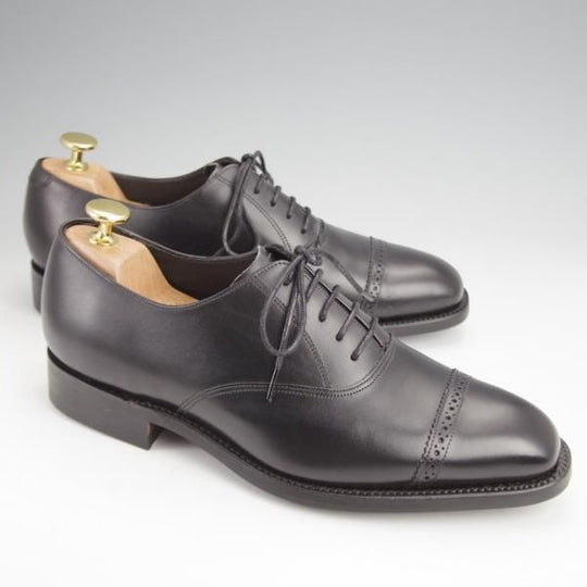 ★BARKER/バーカー 5.5F【現行定価5.5万円程度★ダイナイトソール仕様/パンチドキャップトゥ】4302FW/カーフ/黒/メンズ★j852