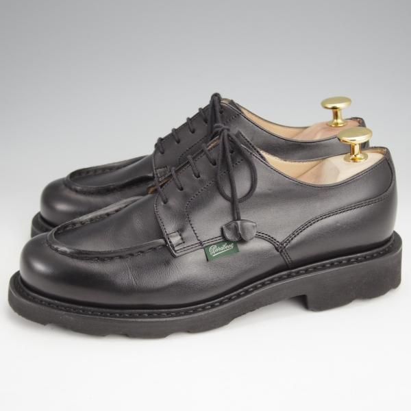 未使用★パラブーツ(レディース) SIZE 4.5【定価￥77,000-★CHAMBORD/シャンボード】Uチップ/カーフ/NOIR/黒/Paraboot★j853