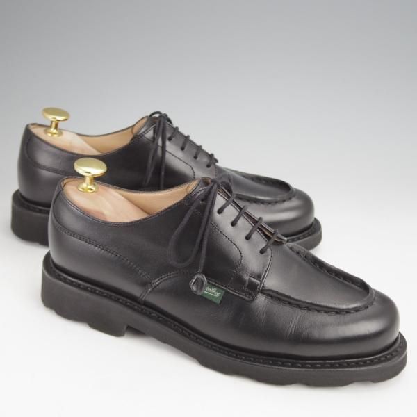 未使用★パラブーツ(レディース) SIZE 4.5【定価￥77,000-★CHAMBORD/シャンボード】Uチップ/カーフ/NOIR/黒/Paraboot★j853