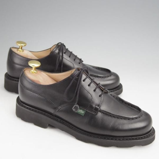 未使用★パラブーツ(レディース) SIZE 4.5【定価￥77,000-★CHAMBORD/シャンボード】Uチップ/カーフ/NOIR/黒/Paraboot★j853