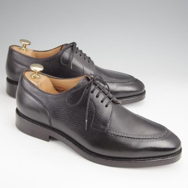 極美品★RAYMAR/レイマー SIZE 7【定価￥41,500-★EG/ドーバー似寄モデル/(米)ホーウィン社のハッチグレイン】スキンステッチ/黒★j854