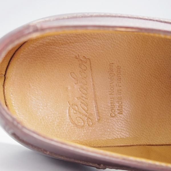 極美品★パラブーツ SIZE 6【定価￥79,200-★アヴィニョン/AVIGNON】グリフソール/リスレザー/Uチップ/CAFE/カフェ/Paraboot★j855