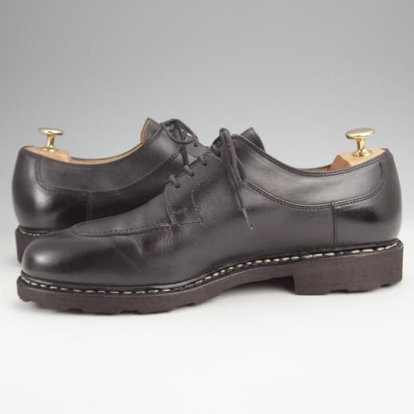 極美品★パラブーツ SIZE 8【定価￥79,200-★アヴィニョン/AVIGNON】グリフソール/リスレザー/Uチップ/NOIR/黒/Paraboot★j856