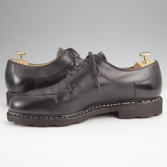 極美品★パラブーツ SIZE 8【定価￥79,200-★アヴィニョン/AVIGNON】グリフソール/リスレザー/Uチップ/NOIR/黒/Paraboot★j856