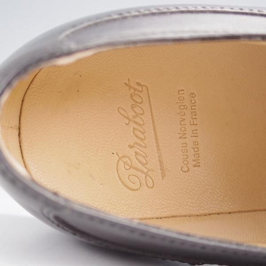 極美品★パラブーツ SIZE 8【定価￥79,200-★アヴィニョン/AVIGNON】グリフソール/リスレザー/Uチップ/NOIR/黒/Paraboot★j856