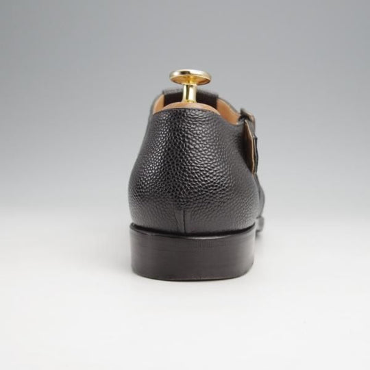 極上★(伊)F.LLIジャコメッティ SIZE 40【定価￥86,900-★グルカサンダル/FG166】グレインレザー/黒/メンズ/Giacometti★j857