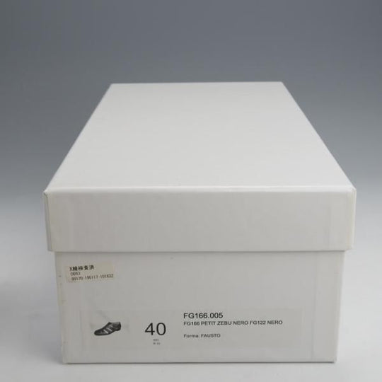 極上★(伊)F.LLIジャコメッティ SIZE 40【定価￥86,900-★グルカサンダル/FG166】グレインレザー/黒/メンズ/Giacometti★j857