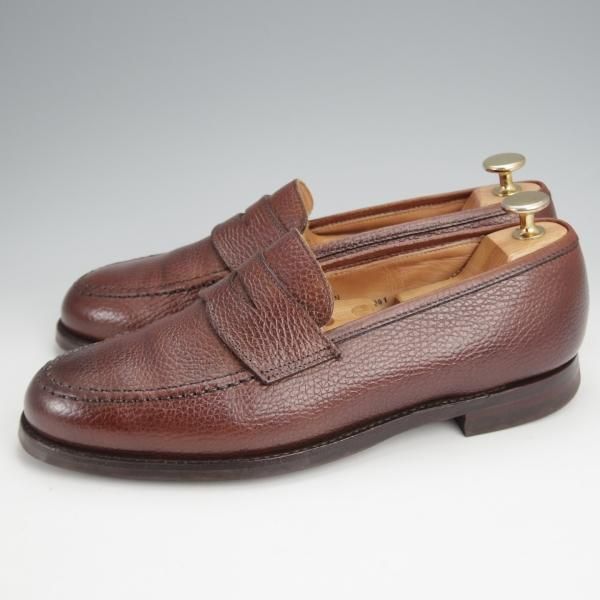 極上★クロケット&ジョーンズ 6E【定価￥83,600-★BOSTON/ボストン】CITYソール/314ラスト/コインローファー/濃茶/Crockett&Jones★j858