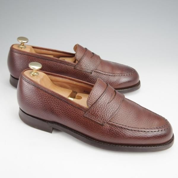 極上★クロケット&ジョーンズ 6E【定価￥83,600-★BOSTON/ボストン】CITYソール/314ラスト/コインローファー/濃茶/Crockett&Jones★j858