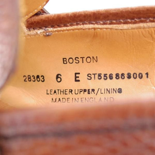 極上★クロケット&ジョーンズ 6E【定価￥83,600-★BOSTON/ボストン】CITYソール/314ラスト/コインローファー/濃茶/Crockett&Jones★j858