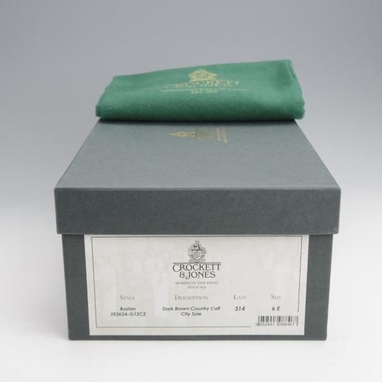 極上★クロケット&ジョーンズ 6E【定価￥83,600-★BOSTON/ボストン】CITYソール/314ラスト/コインローファー/濃茶/Crockett&Jones★j858