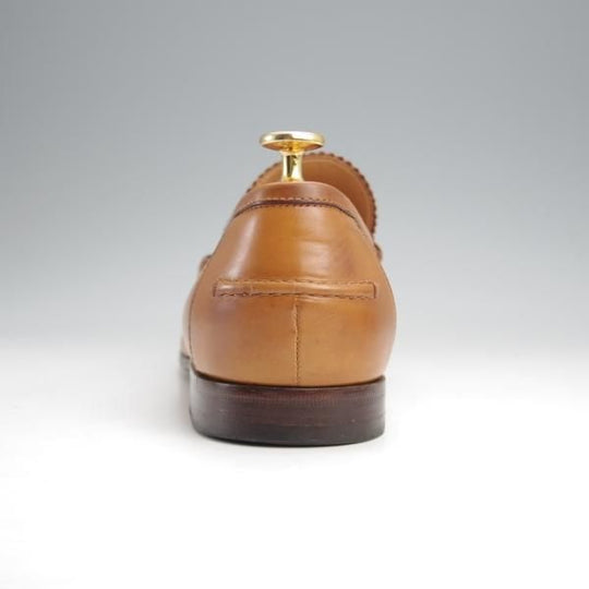 極上★(伊)GUCCI/グッチ SIZE 7【貴重★シェリーライン/ビットローファー】スリッポン/薄茶/メンズ★j859