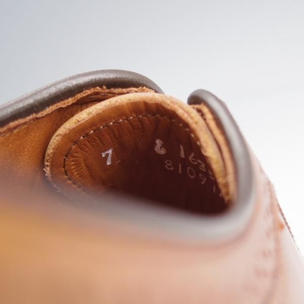 極美品★(米)アレンエドモンズ 7E【定価￥85,800-★Strand/ストランド】65ラスト/セミブローグ/カーフ/WALNUT/茶/ALLEN EDMONDS★j860