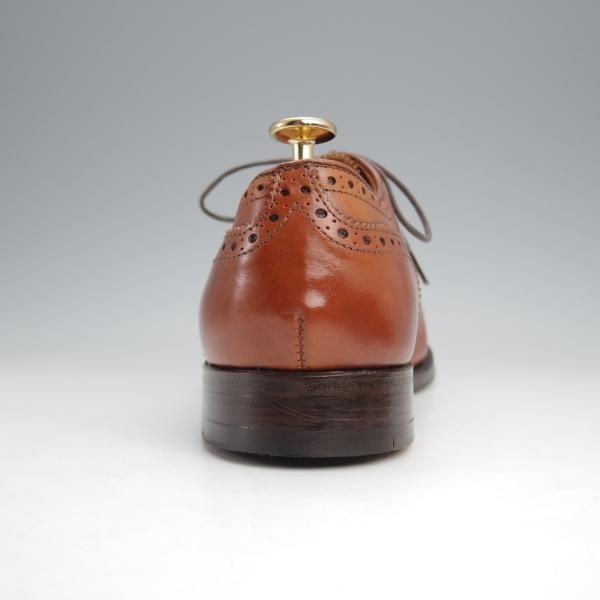 極美品★オールデン 7D【現行定価10万円以上★セミブローグ/911/ハンプトンラスト】Hampton/カーフ/茶/ALDEN★j862