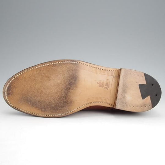 極美品★オールデン 7D【現行定価10万円以上★セミブローグ/911/ハンプトンラスト】Hampton/カーフ/茶/ALDEN★j862