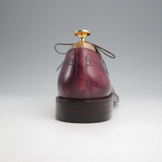 未使用★(伊)アメデオ・テストーニ SIZE 7【定価￥172,800-★ノルベジェーゼ製法/Amedeoライン】Uチップ/赤茶×緑/a.testoni★j869