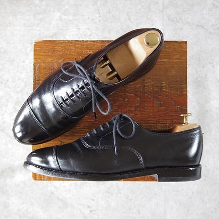 ★(米)アレンエドモンズ 8D【貴重★ブルックスブラザーズ別注/BROOKS BROTHERS】ストレートチップ/カーフ/黒/ALLEN EDMONDS★j870