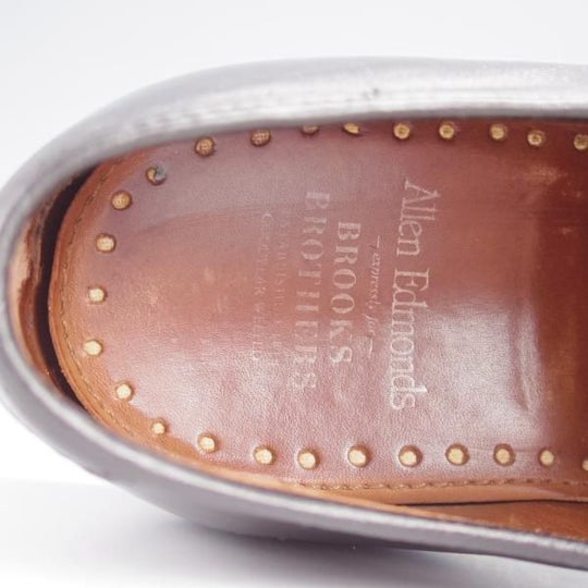 ★(米)アレンエドモンズ 8D【貴重★ブルックスブラザーズ別注/BROOKS BROTHERS】ストレートチップ/カーフ/黒/ALLEN EDMONDS★j870